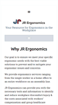 Mobile Screenshot of jrergonomics.com